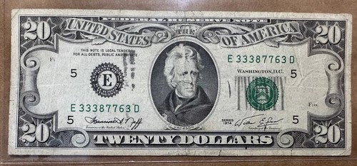 1974 vecchia banconota 20 - 1974,
