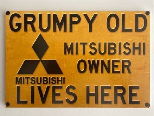 Insegna grumpy old - grumpy, mitsubishi