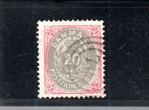 Danimarca 1875 vecchio timbro
