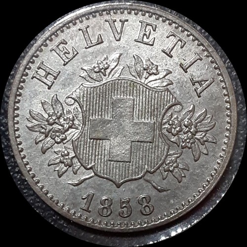 Svizzera 1858 rappen - 1858,,