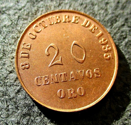 Vecchia moneta centavos - moneta, oro