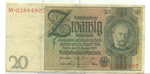 Old german reichsbanknote - german,